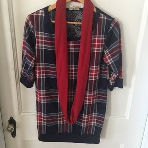 Festive Plaid Tunic